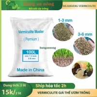 Túi 2 lít Vermiculite đá khoáng giá thể ươm trồng rau mầm, trộn các loại giá thể khác ( lưu ý: gọi đá nhưng siêu nhẹ )