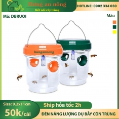 DBRUOI - Đèn xài năng lượng bẫy ong ruồi côn trùng có cánh