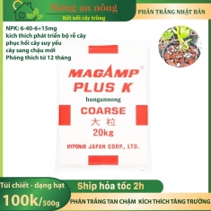 Túi 500g/kg - NPK 6-40-6+15mg phân trắng Nhật Bản MagampK tan chậm kích thích rễ, tăng trưởng phóng thích từ 12 tháng
