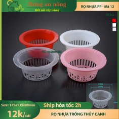 Mã 12 - Rọ lớn trồng thuỷ canh thuỷ sinh chất liệu nhựa PP an toàn size 165x135x80mm