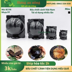 BCVN - 100 bầu nhựa PP chuyên hỗ trợ chiết cành giúp rễ chiết sinh trưởng và phát tốt nhiều size