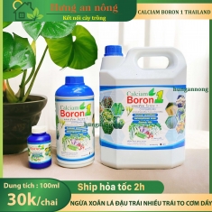 Dưỡng chất Calcium Boron 1 Thailand ngừa xoắn lá đậu trái trái to cơm dầy phát triển tốt (xem trong mô tả )