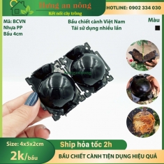 BCVN - bầu nhựa 4cm chuyên hỗ trợ chiết cành giúp rễ chiết sinh trưởng và phát tốt ( size 4x5x1.5cm )